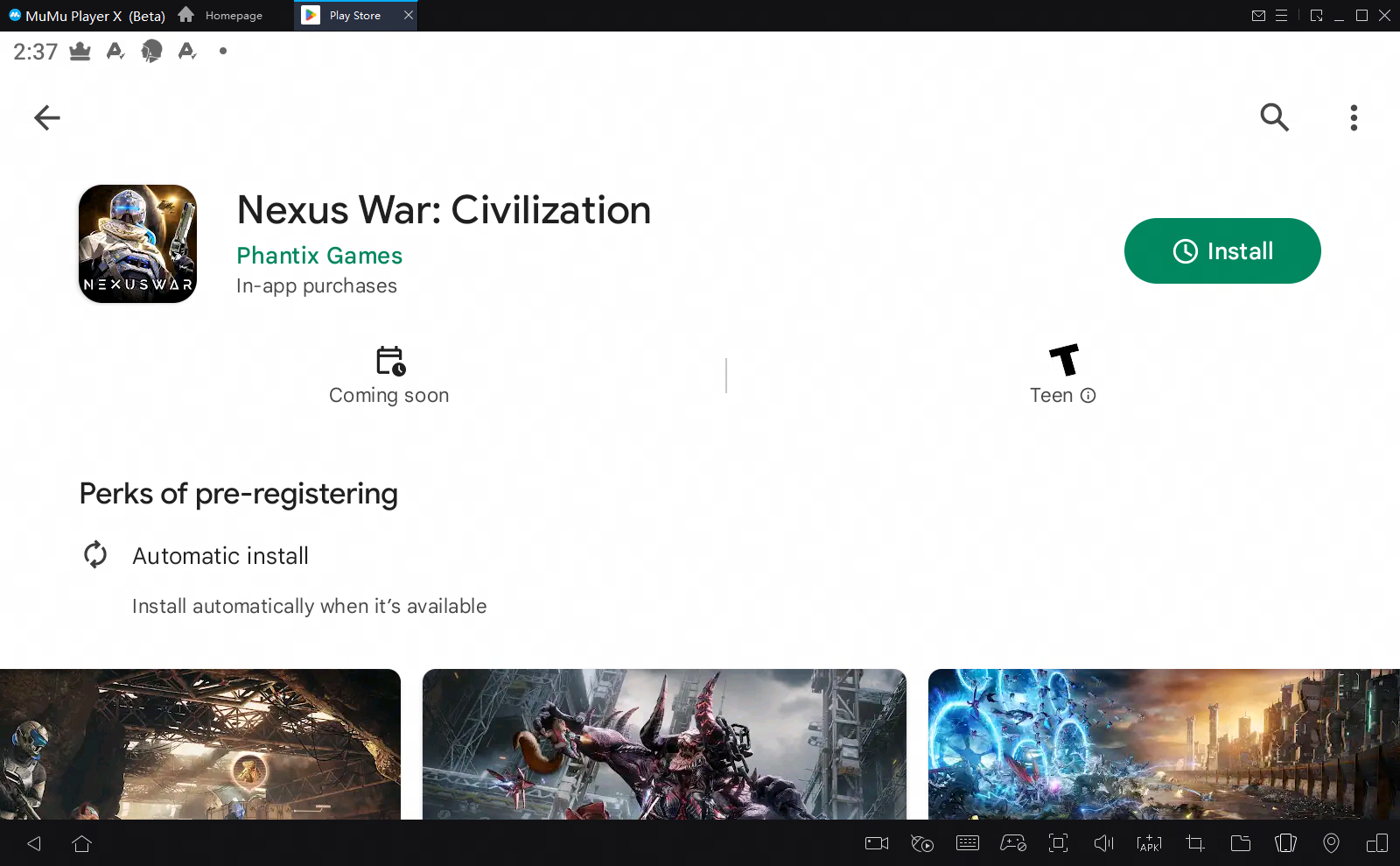 Nexus War on PC