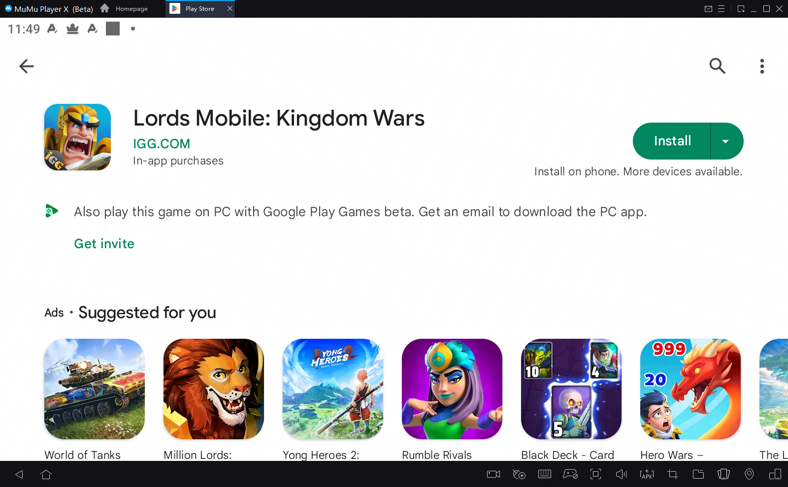 Lords Mobile: Tower Defense on PC