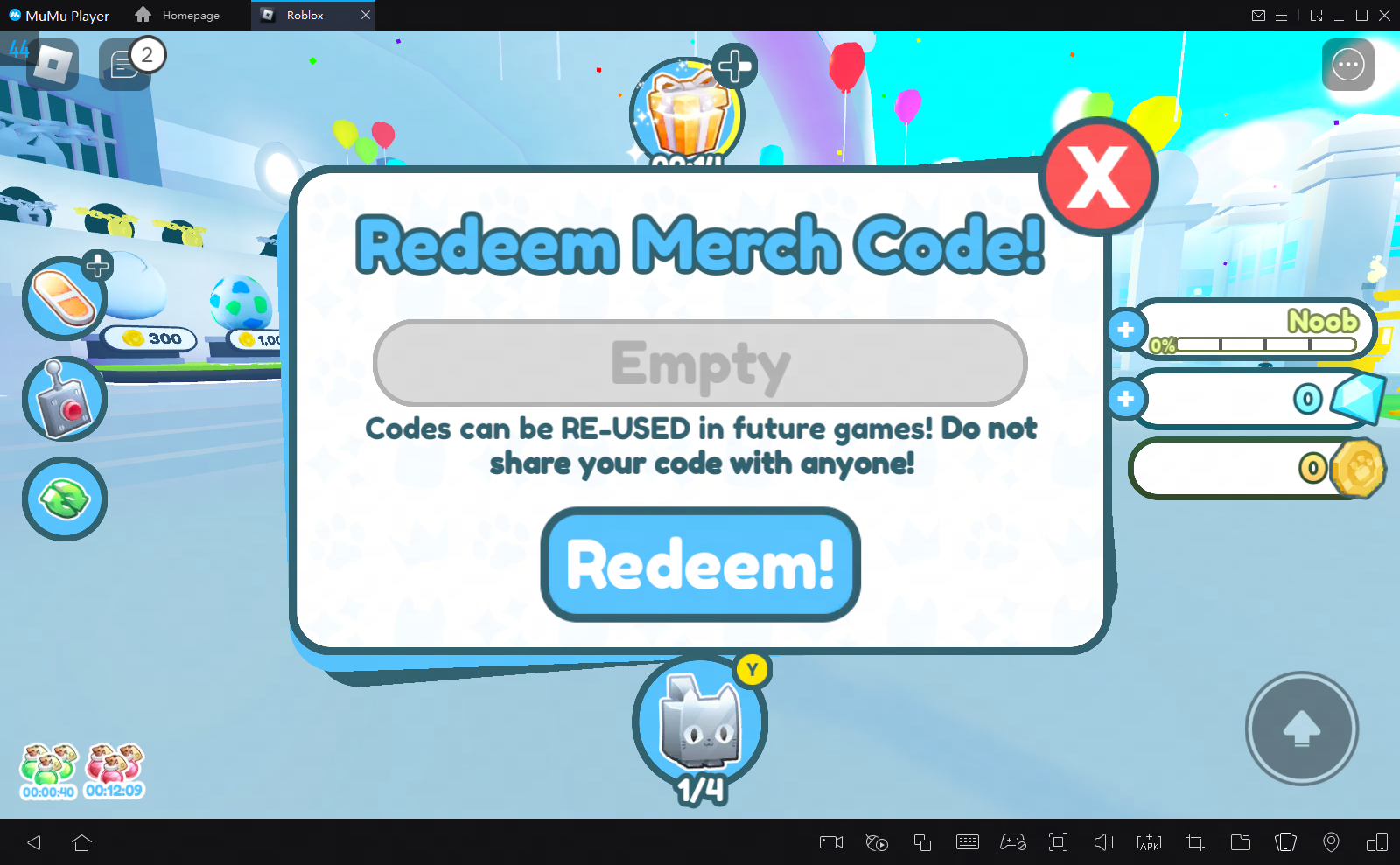 Roblox Pet Simulator X Redeem Codes