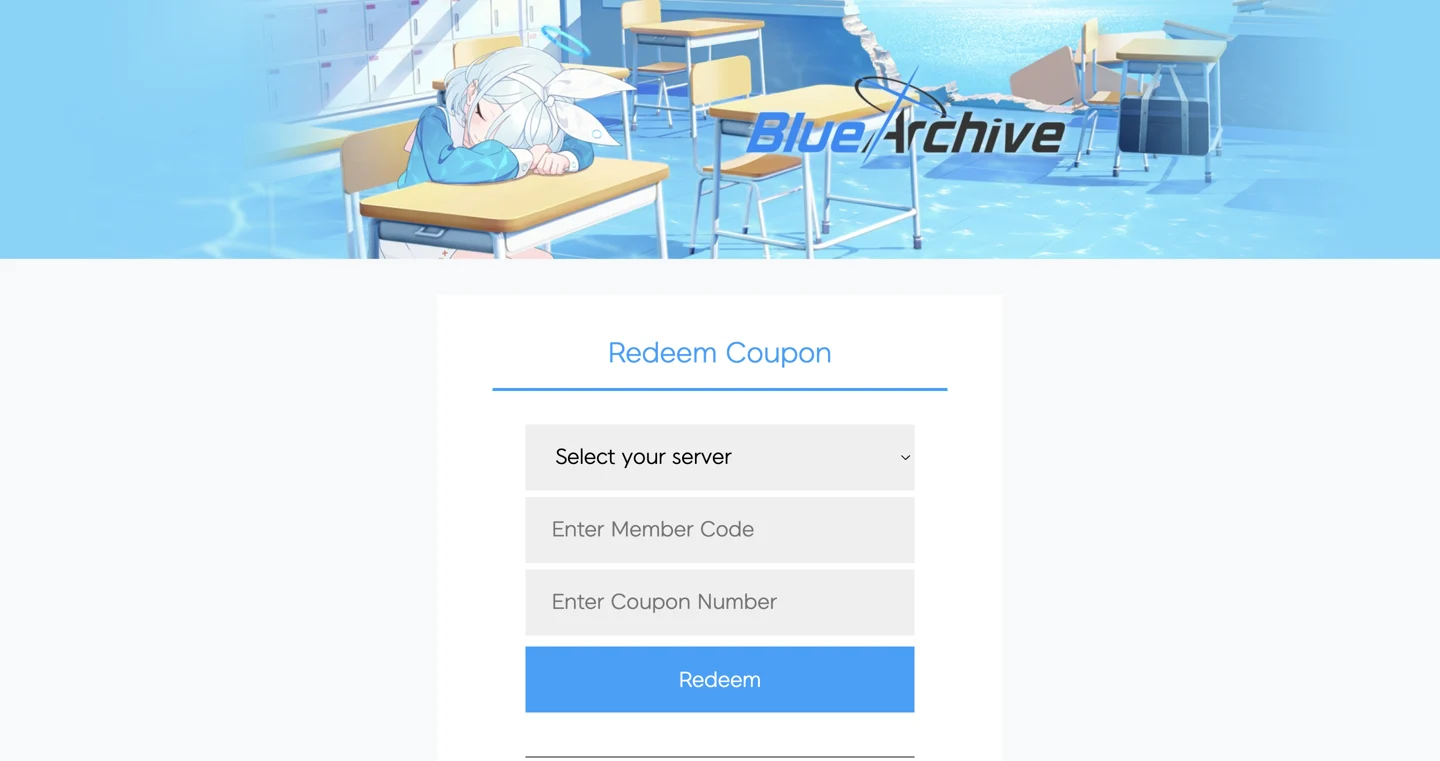 Blue Archive Redeem Codes