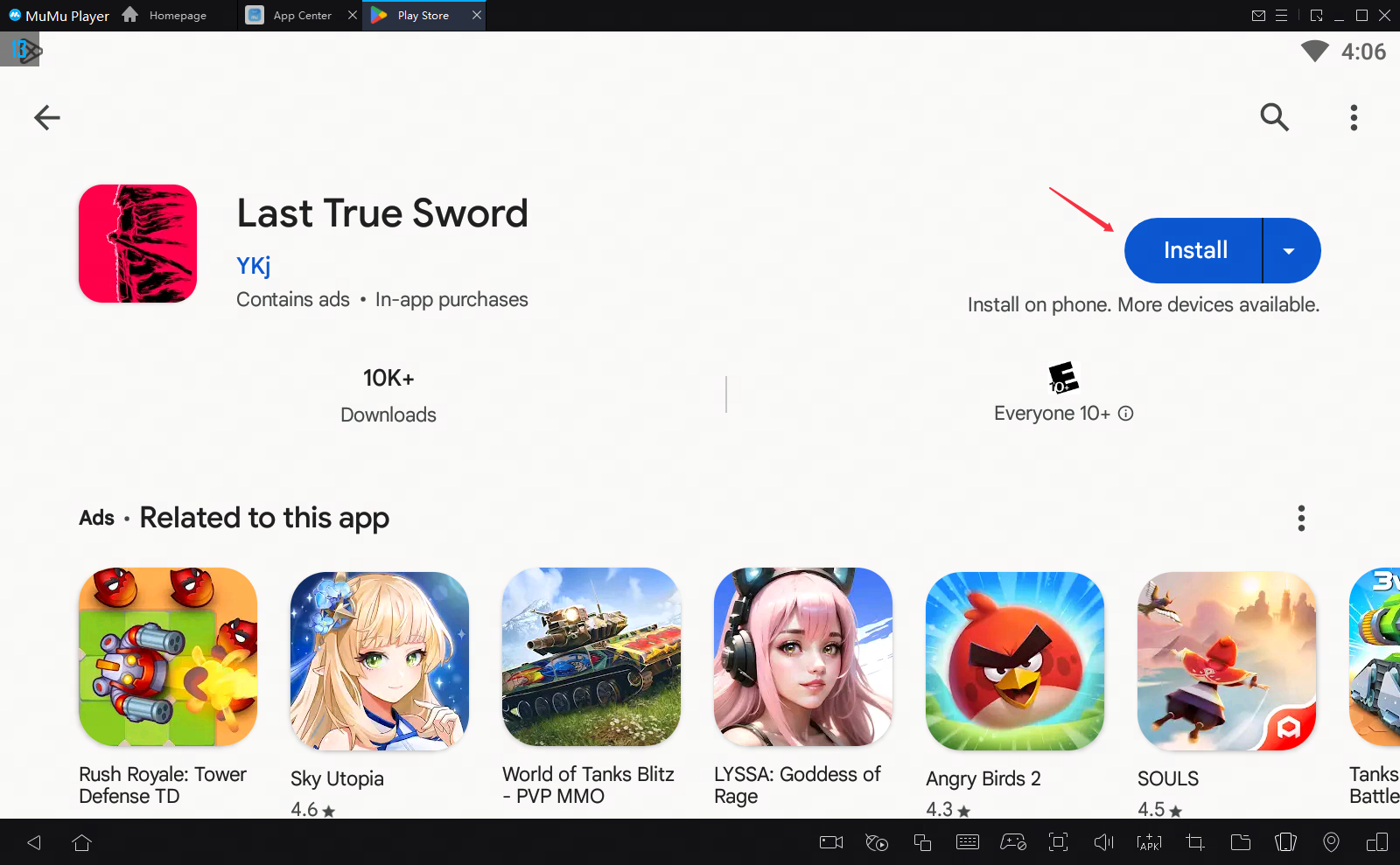 play last true sword on pc