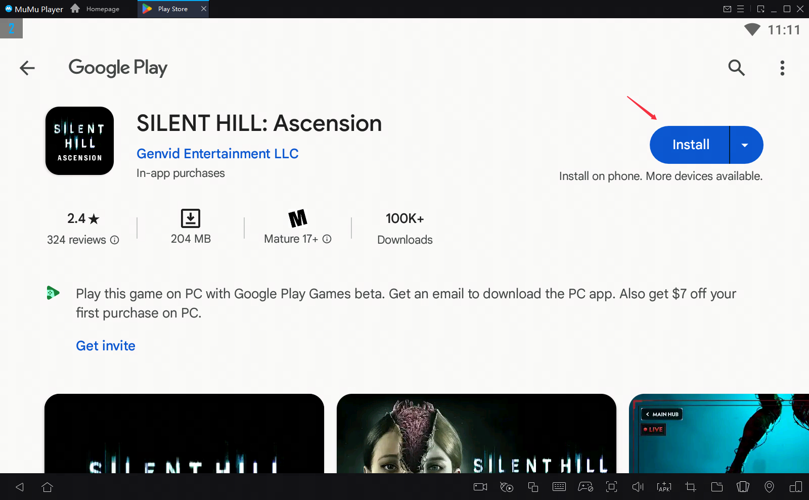 Download and play SILENT HILL: Ascension on PC & Mac (Emulator)