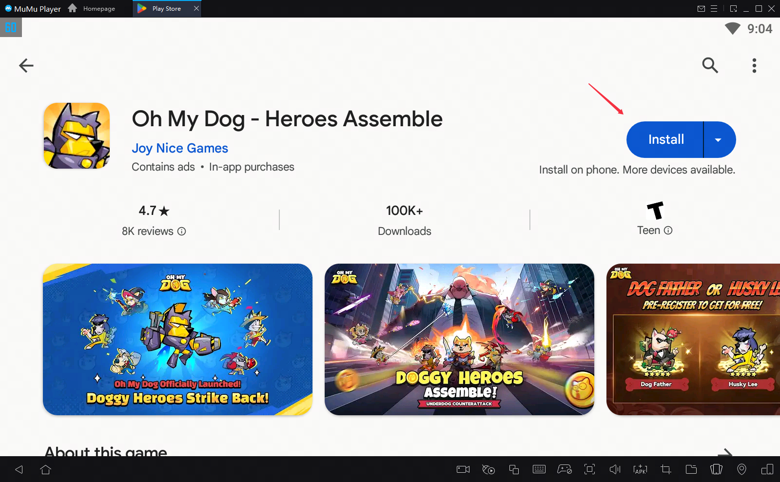 How to play Oh My Dog - Heroes Assemble on PC with MuMu Player