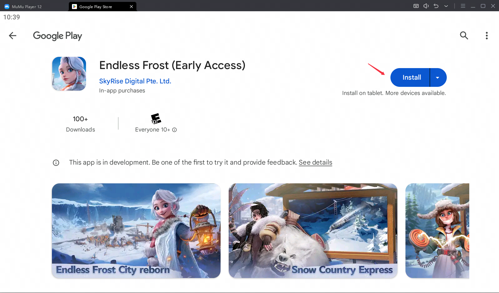 play endless frost on pc