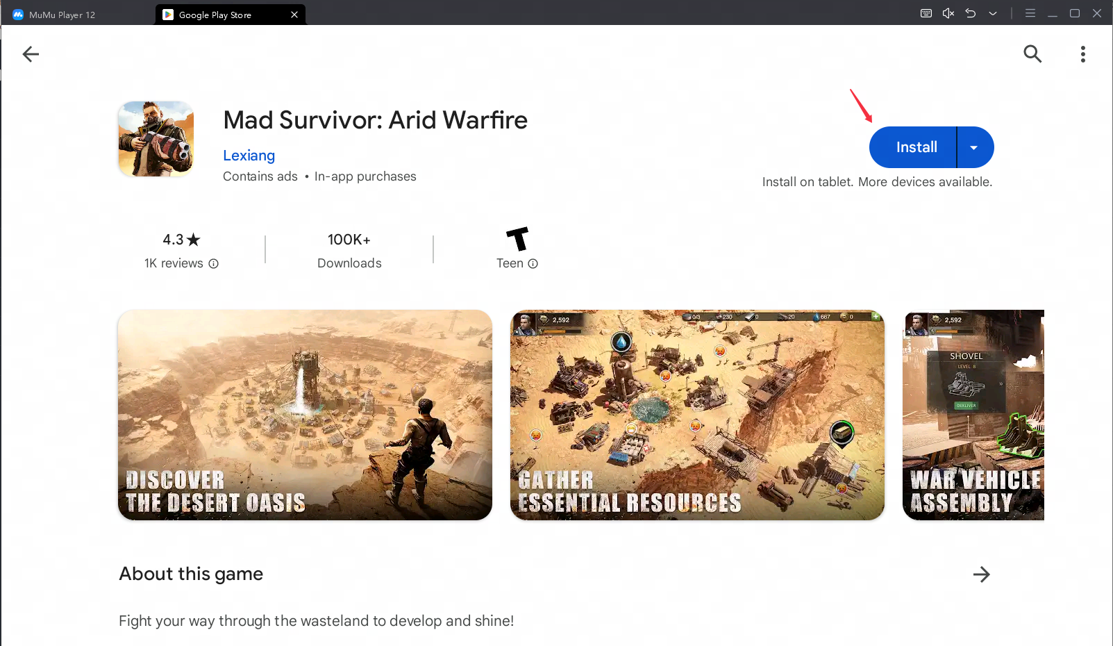 play mad survivor arid warfire on pc