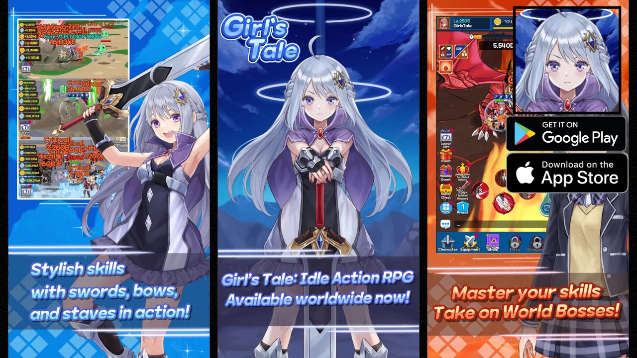 play girls tale idle action rpg on pc