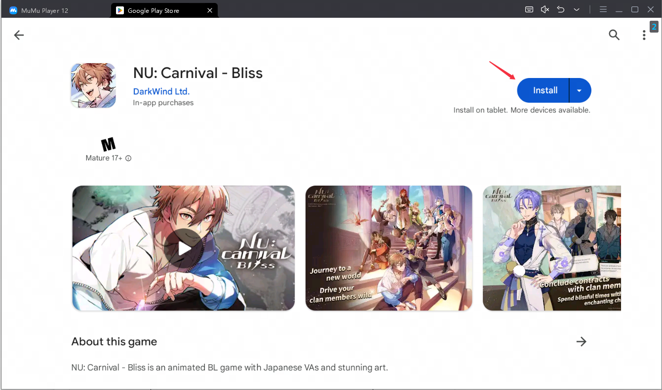 play nu carnival bliss on pc