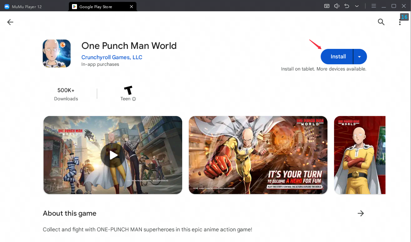 play one punch man world on pc