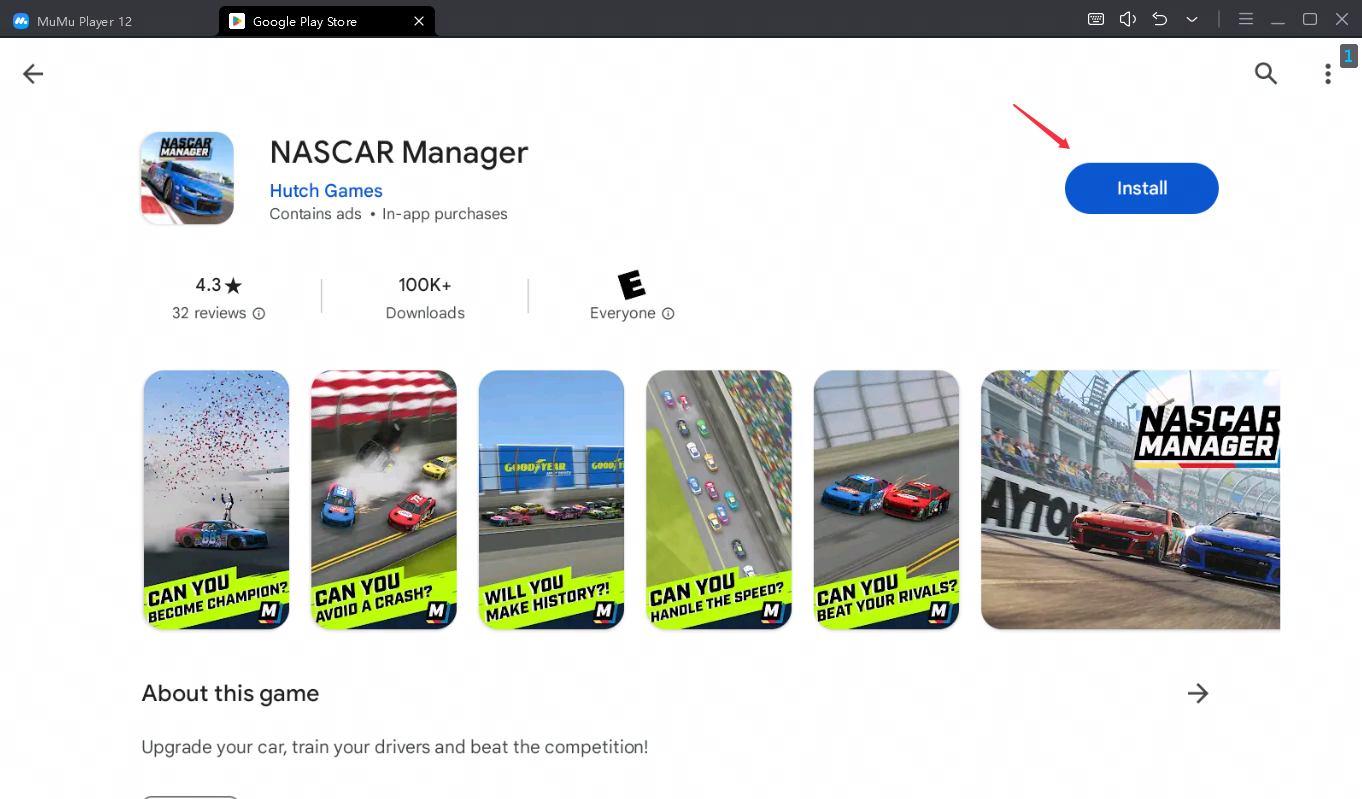 play nascar manager on pc