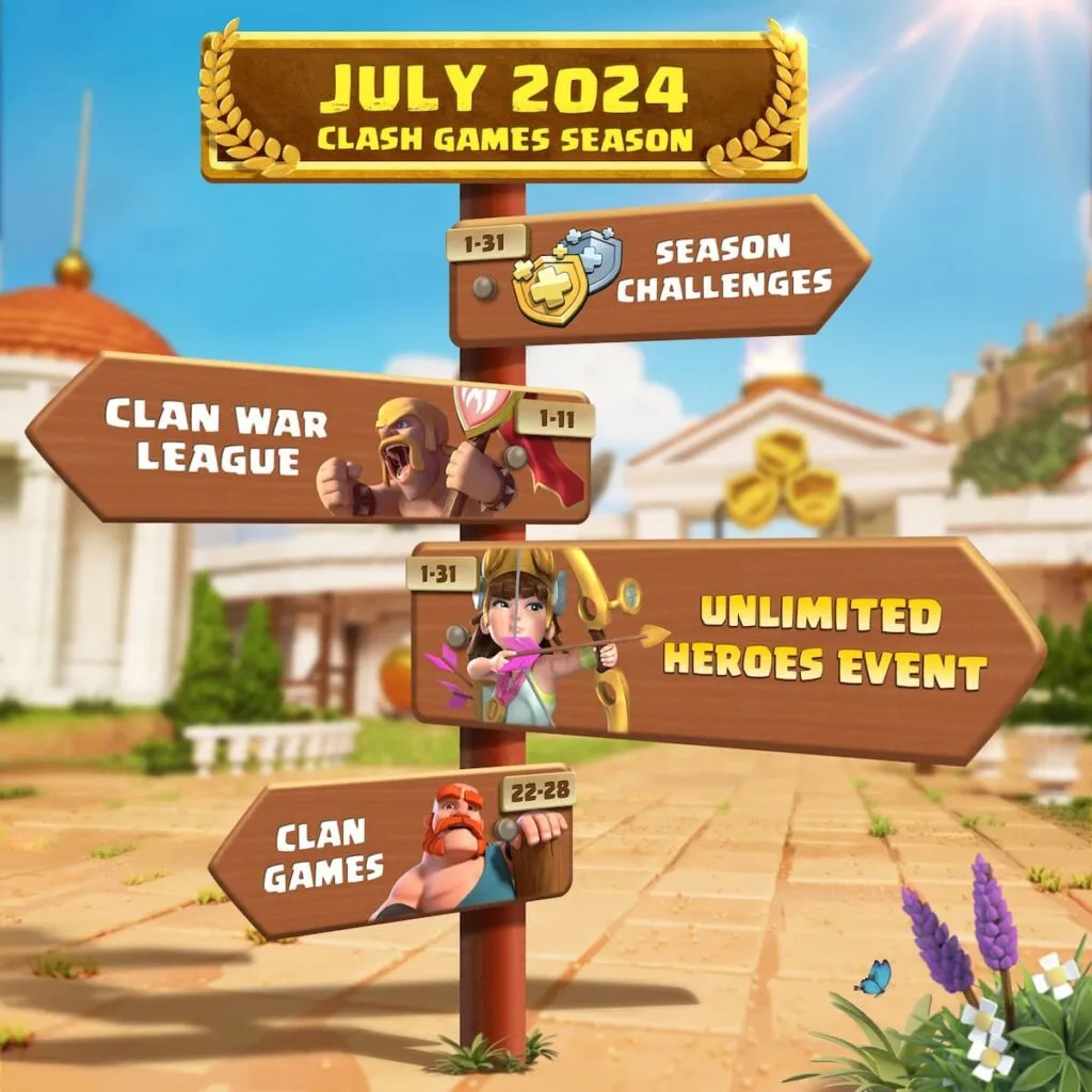 Clash of Clans: Schedule for Your July 2024!