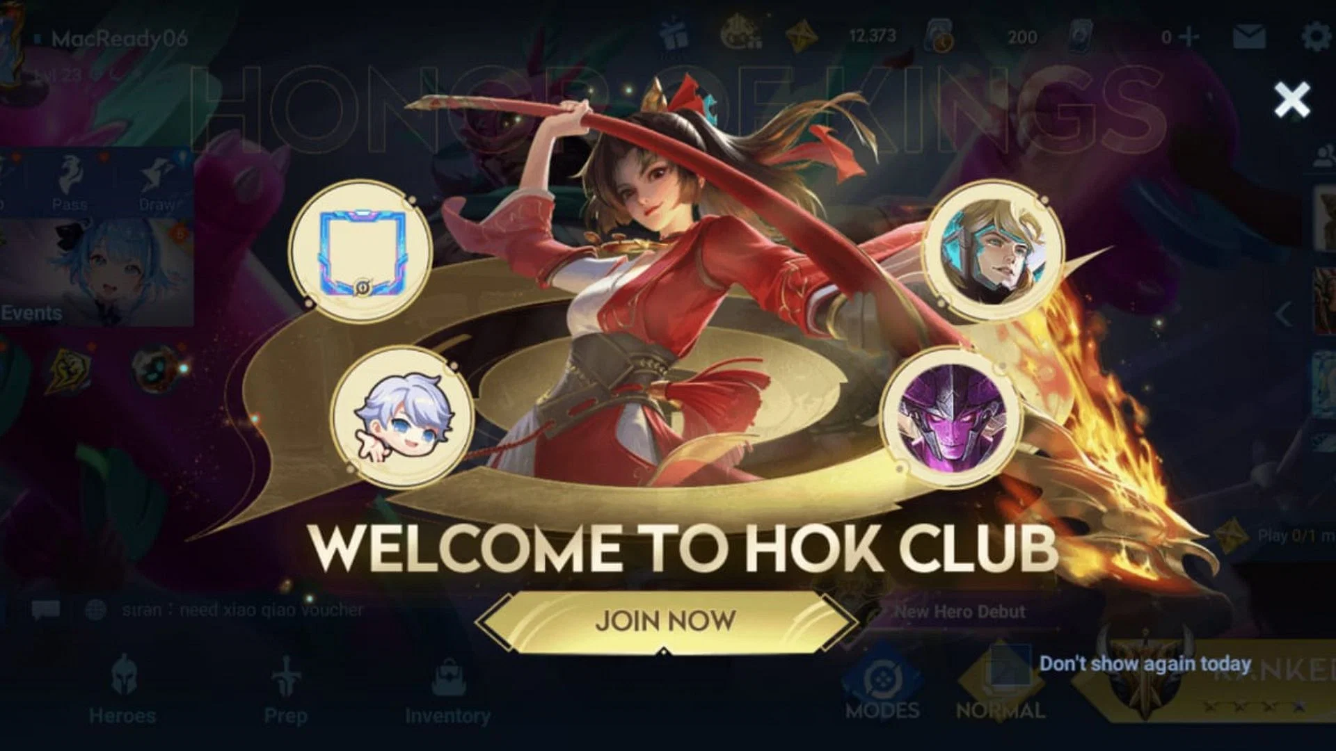 Honor of Kings introduces a new HOK Club feature where tournaments can be created