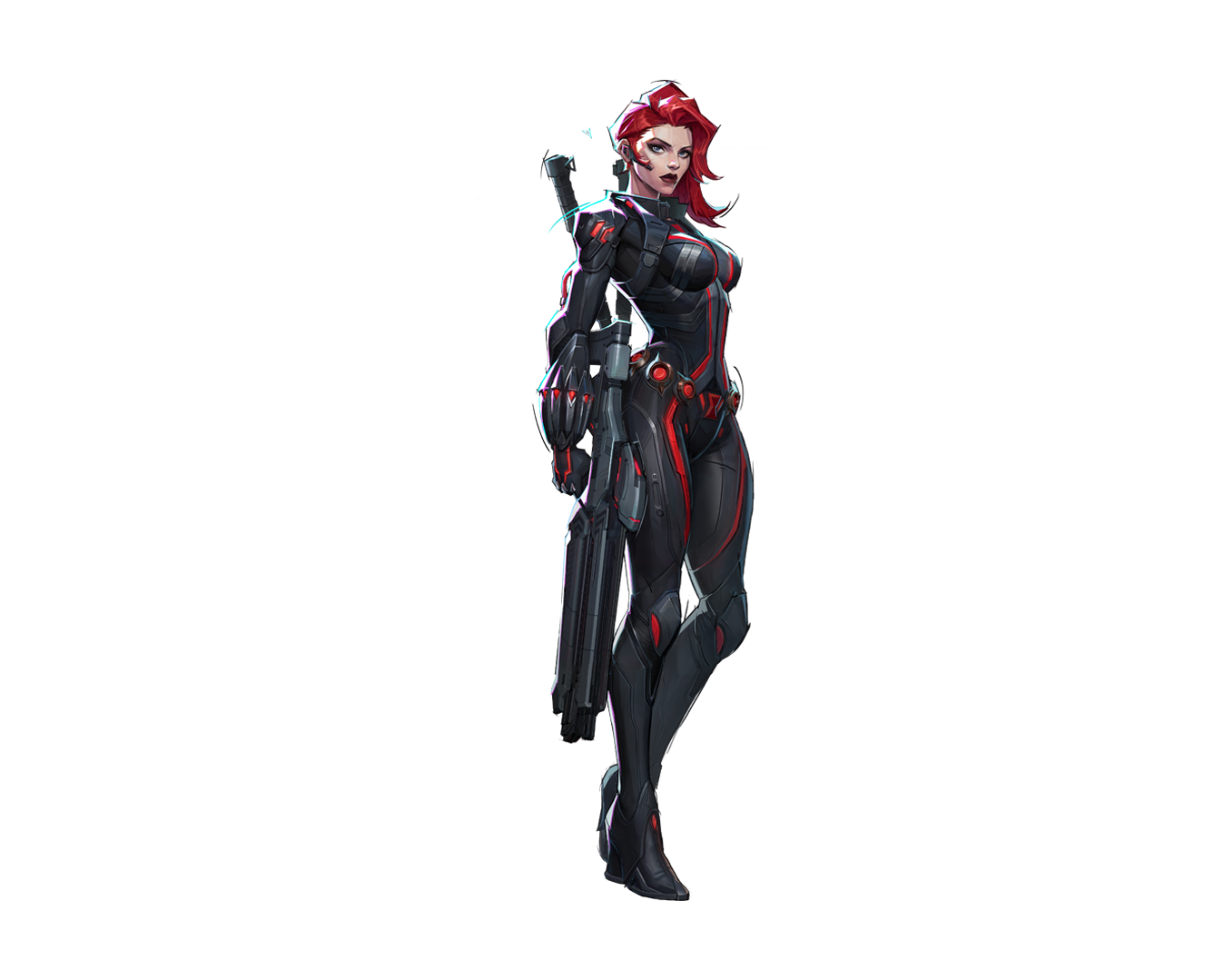 Black Widow Marvel Rivals Costume - White Suit