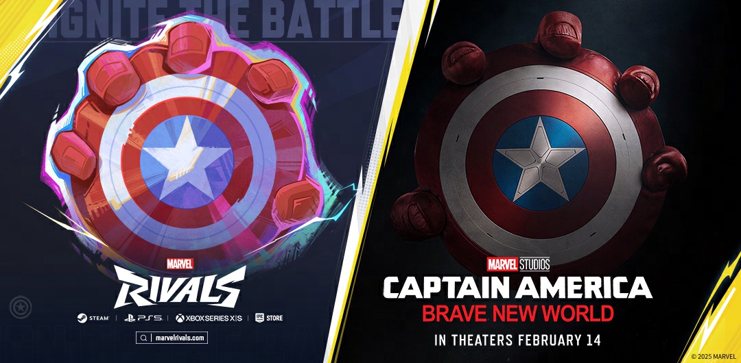 Marvel Rivals & Captain America: Brave New World exclusive digital bundle will released on Feb 14th UTC!