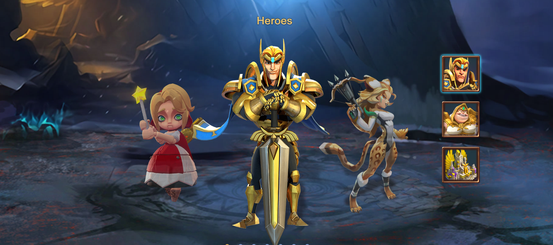 Heros in Lords Mobile: Kingdom Wars