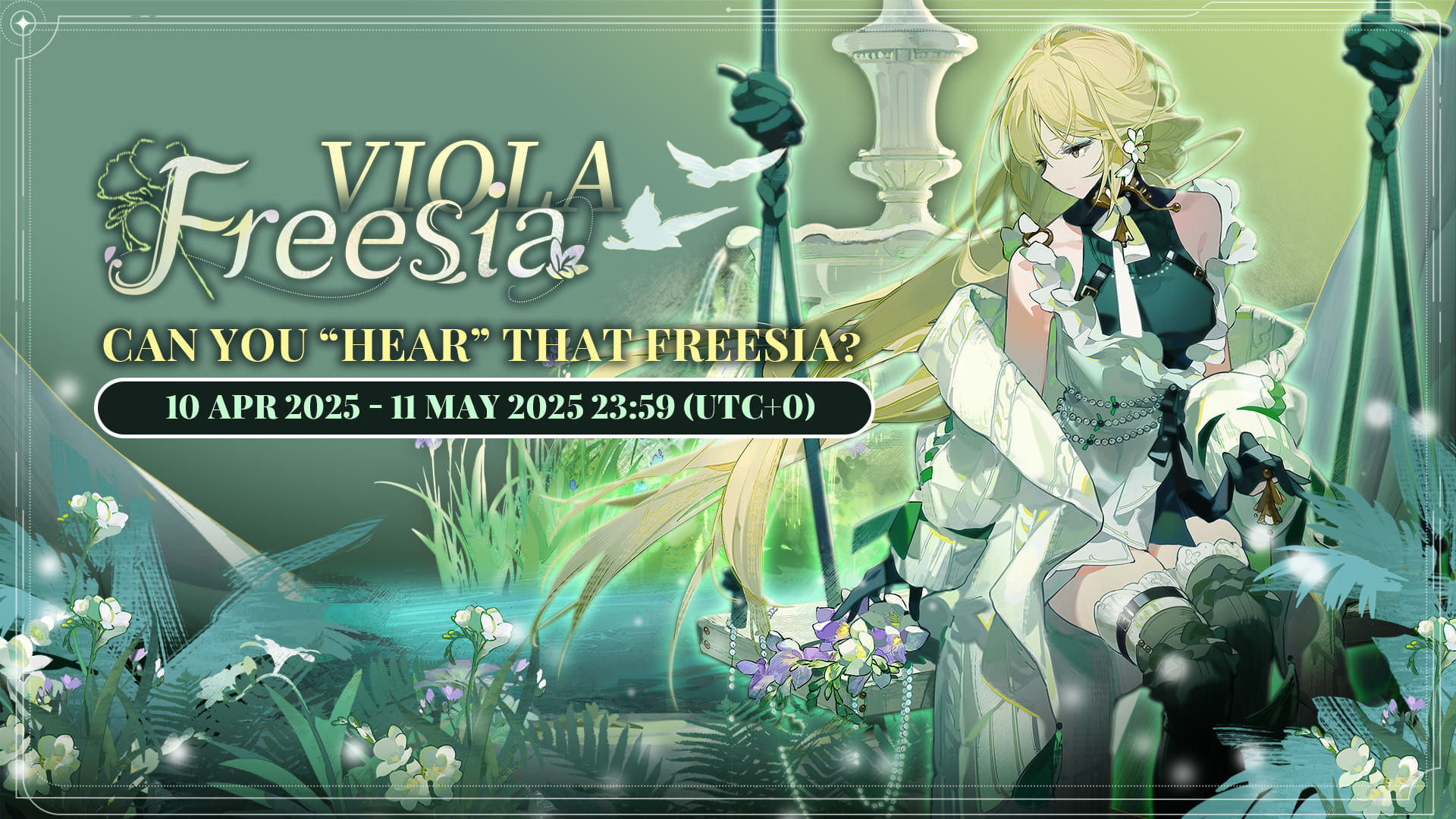 Black Beacon lastest event: Viola - Freesia Costume Event