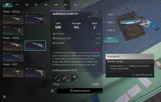 R500 - Hammerhead Shark in Once Human Mobile
