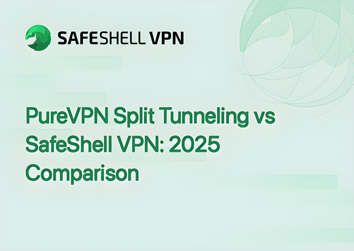 PureVPN Split Tunneling vs SafeShell VPN: 2025 Comparison