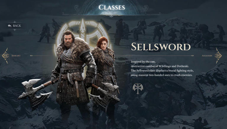 Sellsword in Game of Thrones: Kingsroad