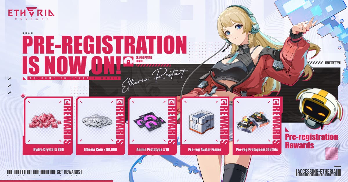 Etheria: Restart Pre-Registration Rewards