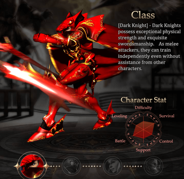 MU Immortal class list - Dark Knight
