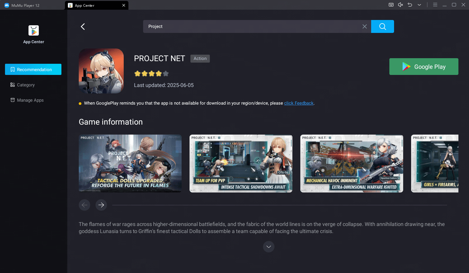 Download Project NET on MuMuPlayer