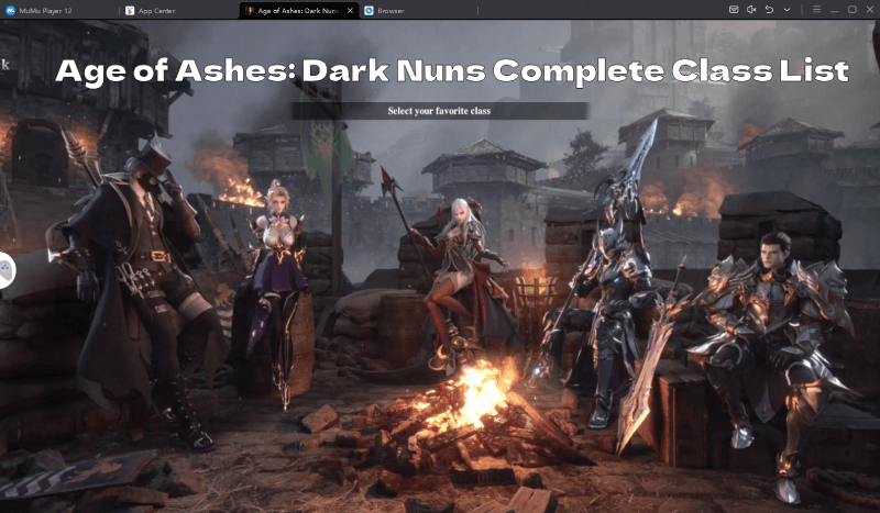 Complete Guide to Age of Ashes: Dark Nuns Class List