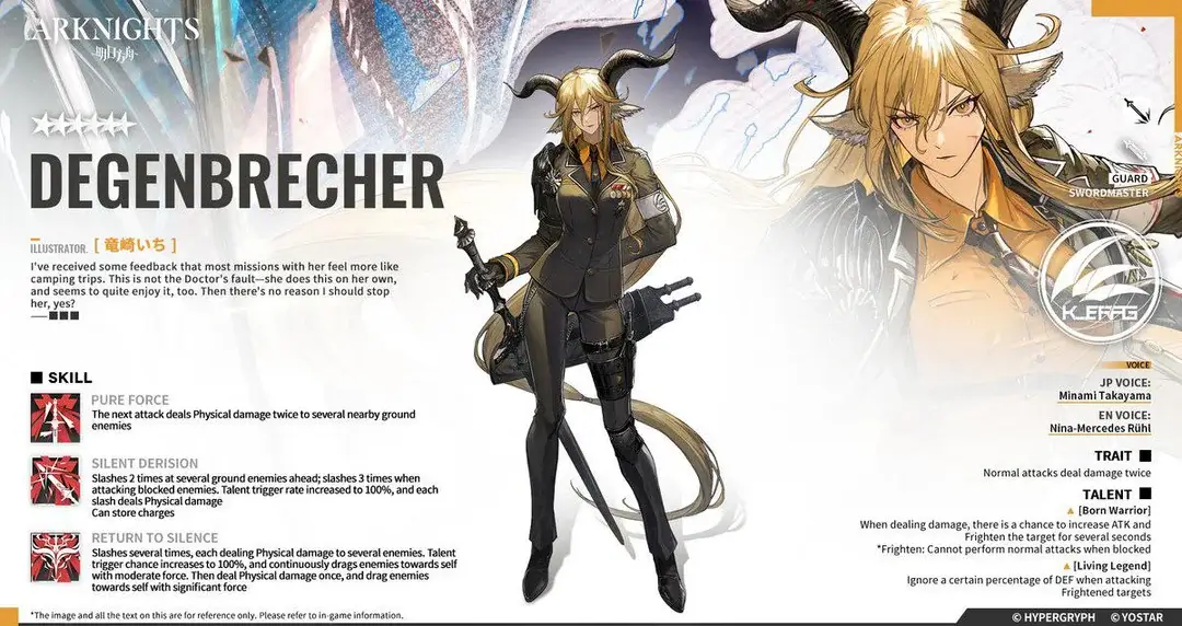 Arknights Degenbrecher Guide