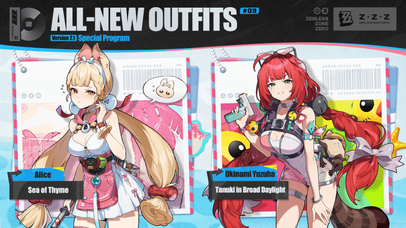 Zenless Zone Zero Version 2.1 new outfits
