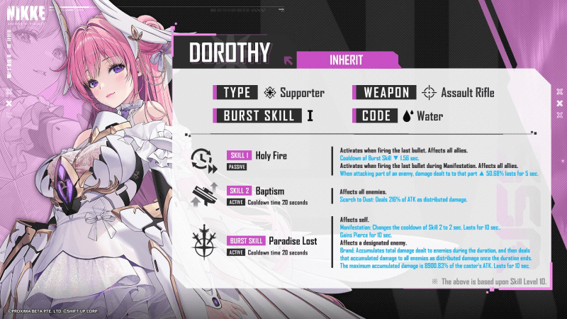 Goddess of Victory: NIKKE Dorothy: Serendipity Build and Guide