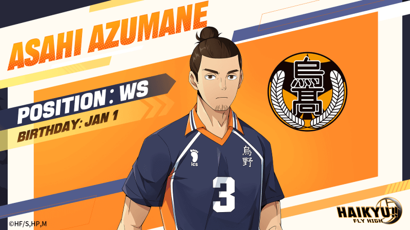 HAIKYU!! FLY HIGH Character Tier List - Asahi Azumane