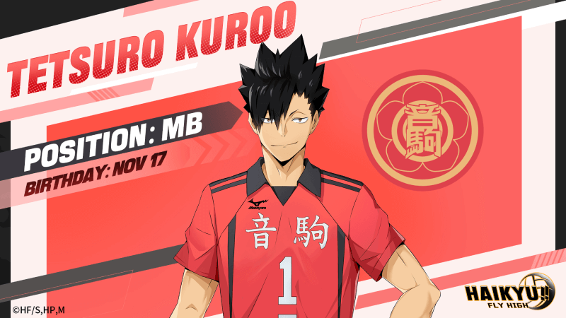 HAIKYU!! FLY HIGH Character Tier List - Tetsuro Kuroo