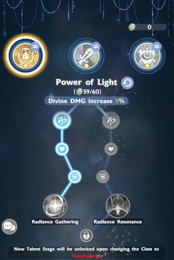 Go Go Muffin Acolyte Talents