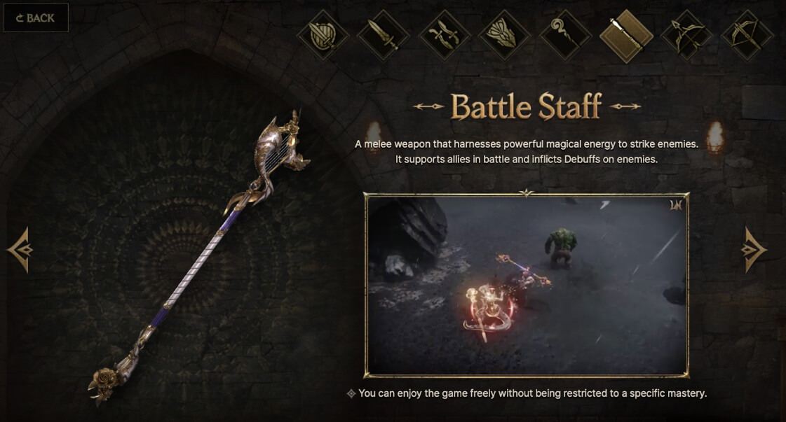 LORDNINE : Infinite Class - Battle Staff - Strengths: 
