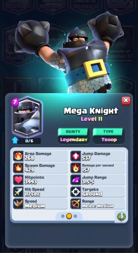 Clash Royale Merge Tactics Tier List - Mega Knight