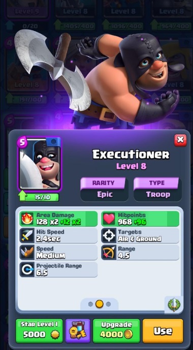 Clash Royale Merge Tactics Tier List - Executioner