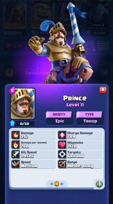 Clash Royale Merge Tactics Tier List - Prince