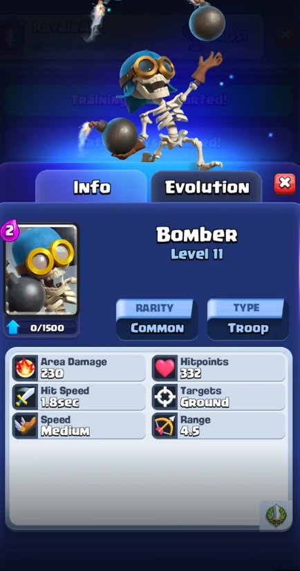 Clash Royale Merge Tactics Tier List - Bomber