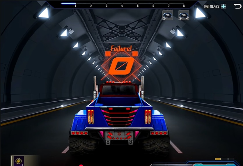 BGMI - Transformers Speed Drift Spin Guide - Possible outcomes - Failure