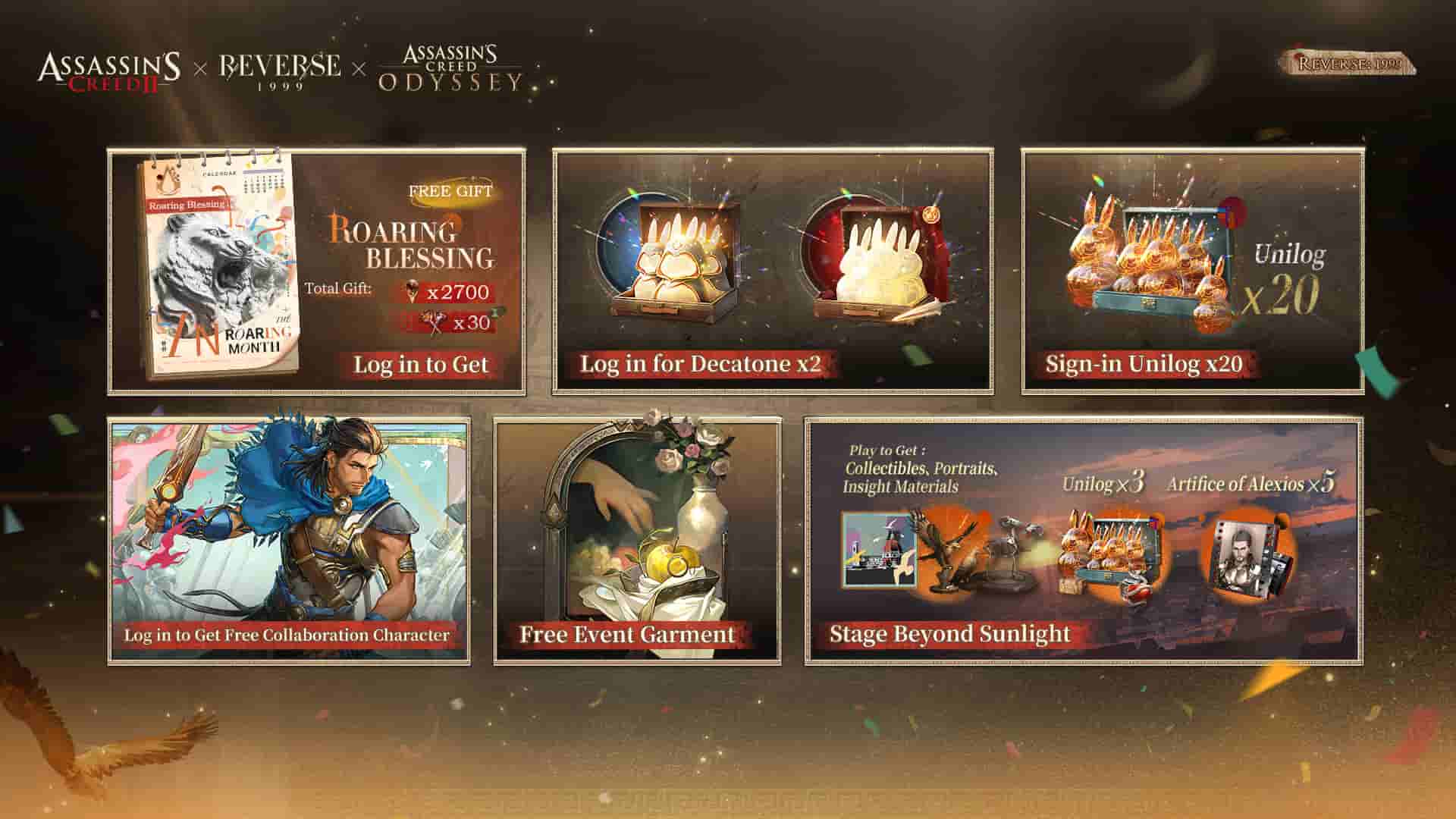Reverse: 1999 x Assassin’s Creed Collaboration - Rewards