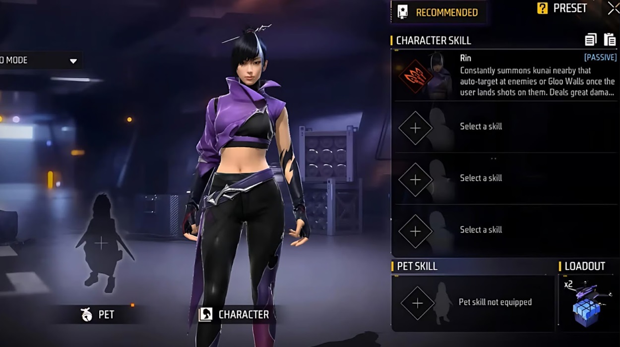 Free Fire: Rin Yagami - Complete Guide - Recommended Loadouts for Rin