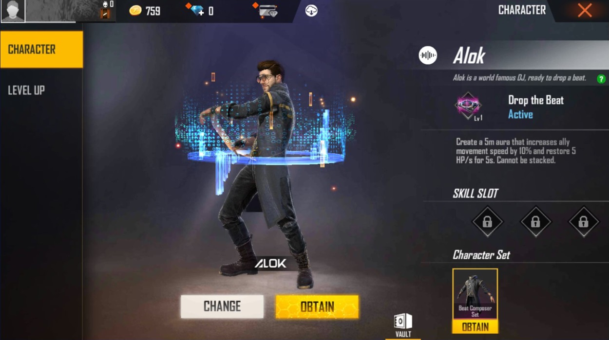 Free Fire:Character Combos with Rin - Alok