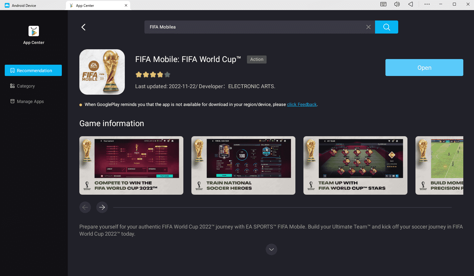 How to Play FC Mobile on PC or MAC with MuMuPlayer