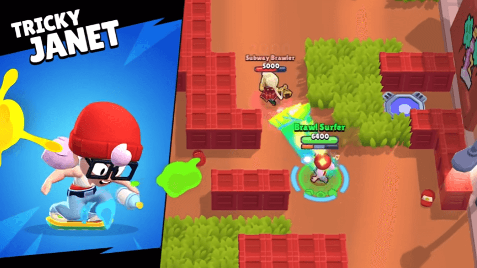 Brawl Stars x Subway Surfers Collaboration - Tricky Janet Skin