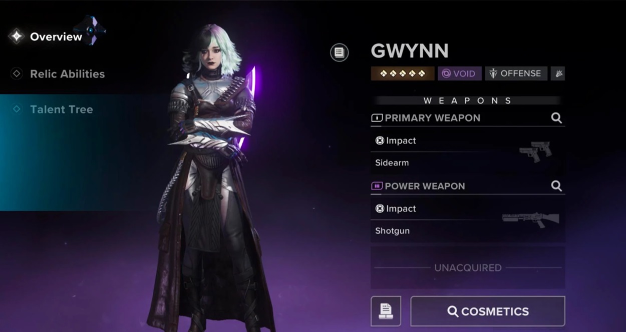 Destiny: Rising Gwynn Guide - Gwynn Skill Tree