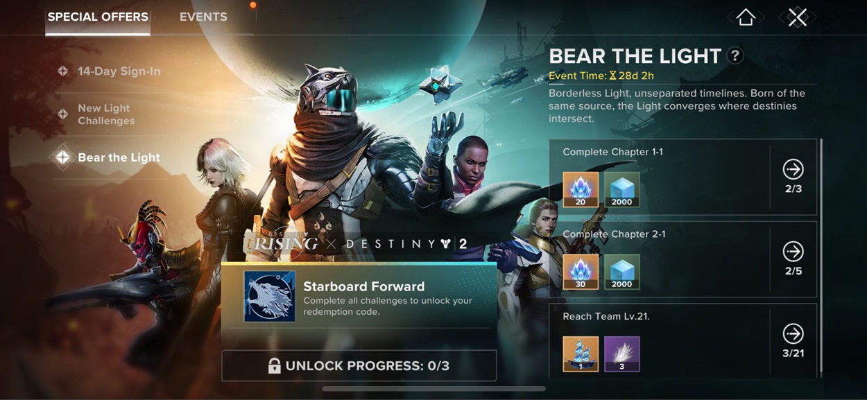 Destiny: Rising Bear the Light Event Guide – How to Complete and Rewards