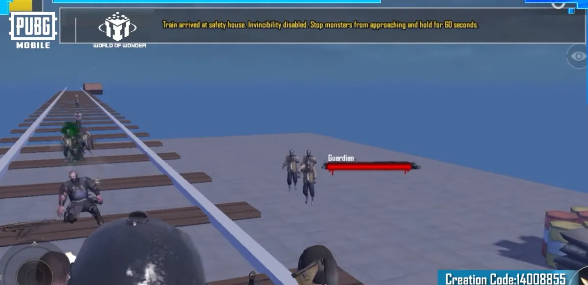 PUBG Mobile WoW 1.0 - Train Escort Mode in WOW Map