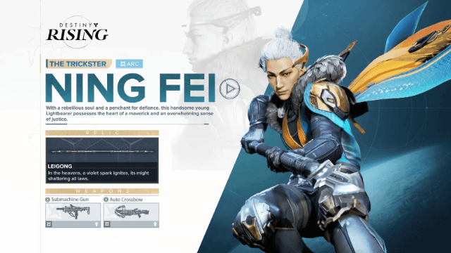 Destiny: Rising Ning Fei Guide - Abilities, Skill Tree, and How to Unlock