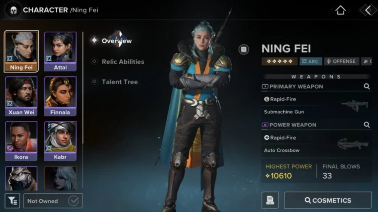 Destiny: Rising Ning Fei Guide - Abilities, Skill Tree, and How to Unlock