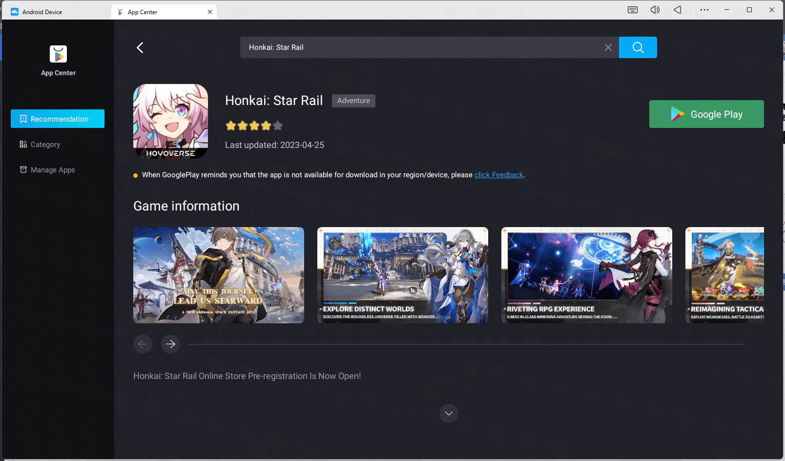 Download Honkai: Star Rail on MuMuPlayer 