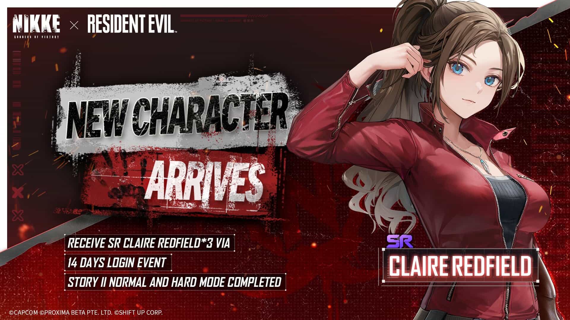 Playable Characters in the Collaboration - Claire Redfield 